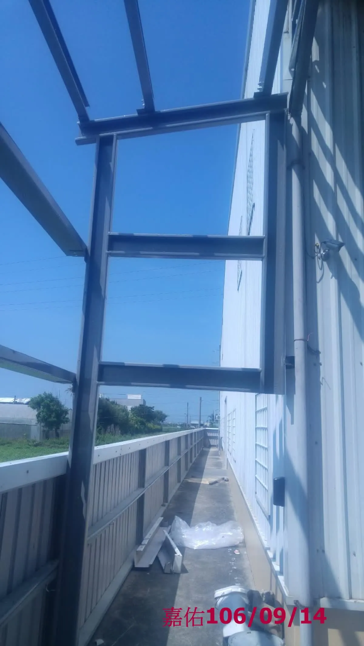 嘉佑鋼構製作工程｜施工現場