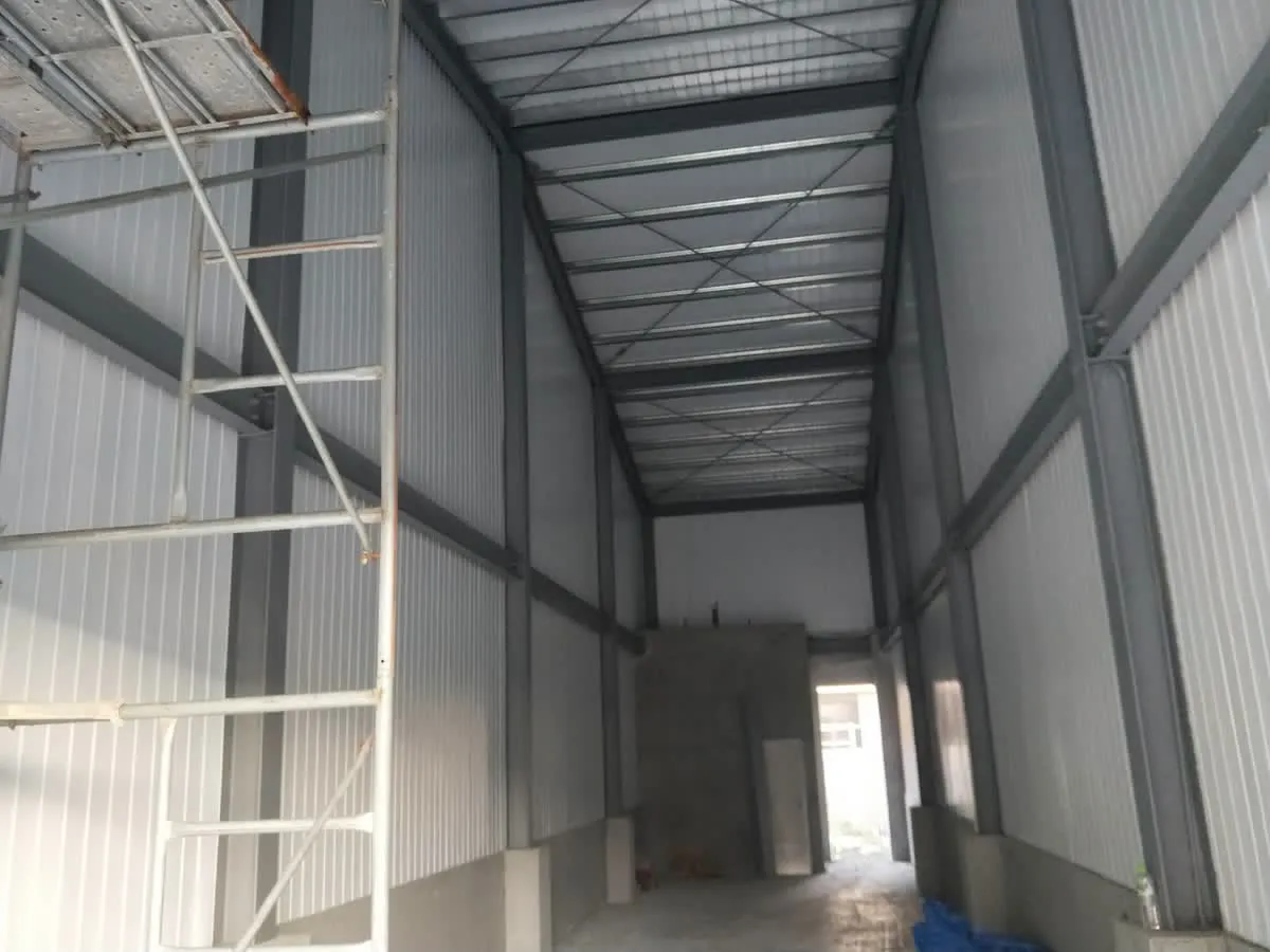 永靖徐瑞旻店鋪鋼構製作工程｜結構安裝