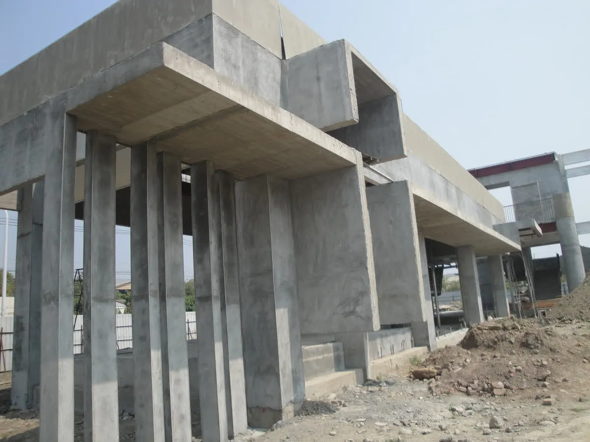 全國麗園建築物｜施工中的主體構架